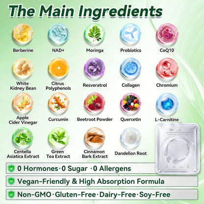 𝐏𝐡𝐲𝐬𝐢𝐜𝐢𝐚𝐧-𝐅𝐨𝐫𝐦𝐮𝐥𝐚𝐭𝐞𝐝 ✨| 𝐑𝗨𝐃𝑨𝐔𝗢® 𝐌𝐨𝐫𝐢𝐧𝐠𝐚 𝐁𝐞𝐫𝐛𝐞𝐫𝐢𝐧𝐞 × 𝐍𝐀𝐃+ 𝟏𝟎-𝐢𝐧-𝟏 𝐀𝐝𝐯𝐚𝐧𝐜𝐞𝐝 𝐍𝐚𝐧𝐨 𝐌𝐢𝐜𝐫𝐨𝐧𝐞𝐞𝐝𝐥𝐞 𝐏𝐚𝐭𝐜𝐡 (𝐄𝐱𝐩𝐞𝐫𝐢𝐞𝐧𝐜𝐞 𝐕𝐢𝐬𝐢𝐛𝐥𝐞 𝟕-𝐃𝐚𝐲 𝐑𝐞𝐬𝐮𝐥𝐭𝐬)